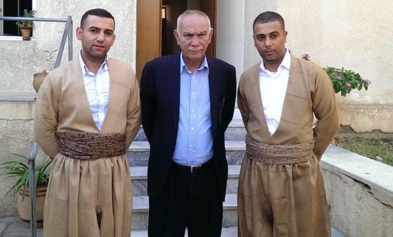 Sons of Nawshirwan Mustafa with their father