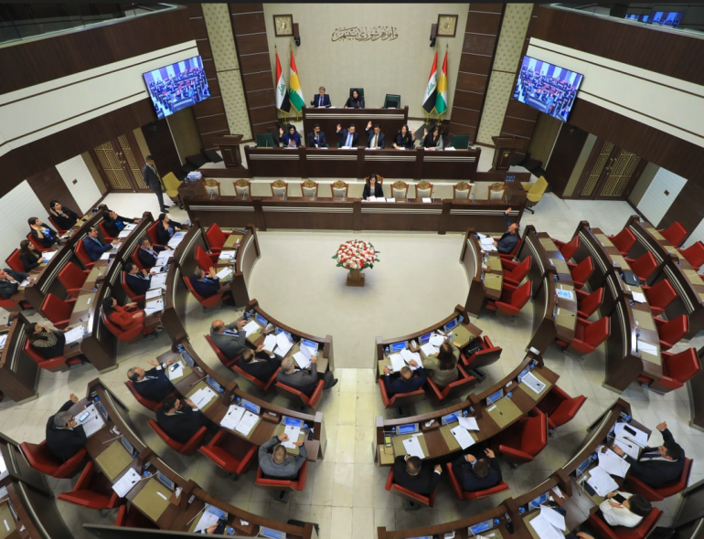 Overhead view of Kurdistan parliament