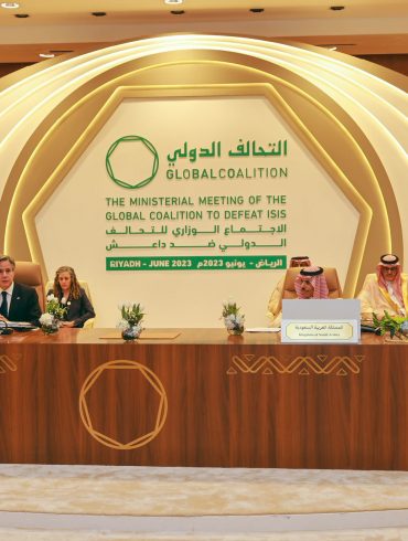 US Secretary of State Antony Blinken at the Ministerial Meeting for the global Coalition to Defeat Isis in Riyadh