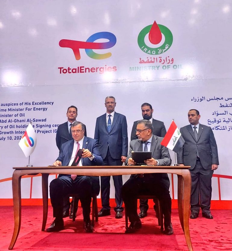 Iraq, TotalEnergies signing ceremony