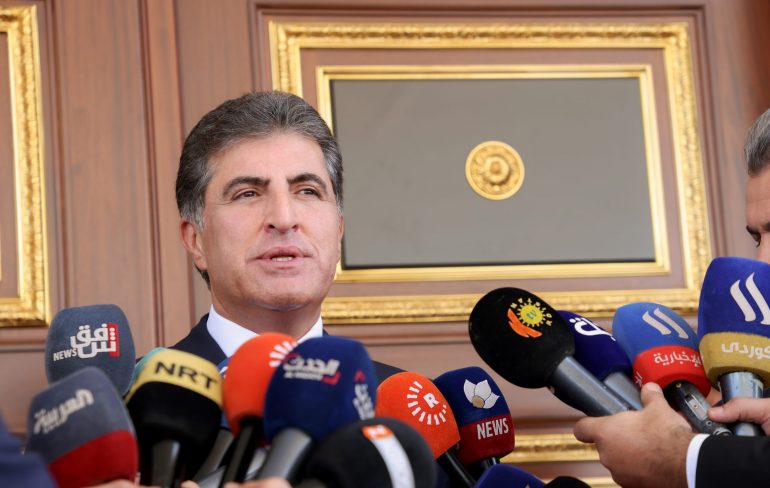 Nechirvan Barzani takes questions from local reporters